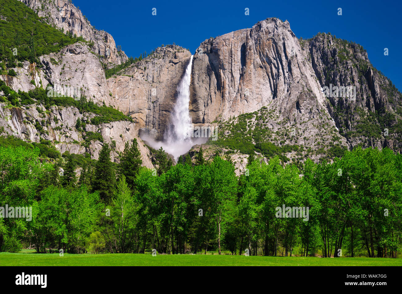 Yosemite Falls, Yosemite Valley, Yosemite National Park, California, USA. Banque D'Images