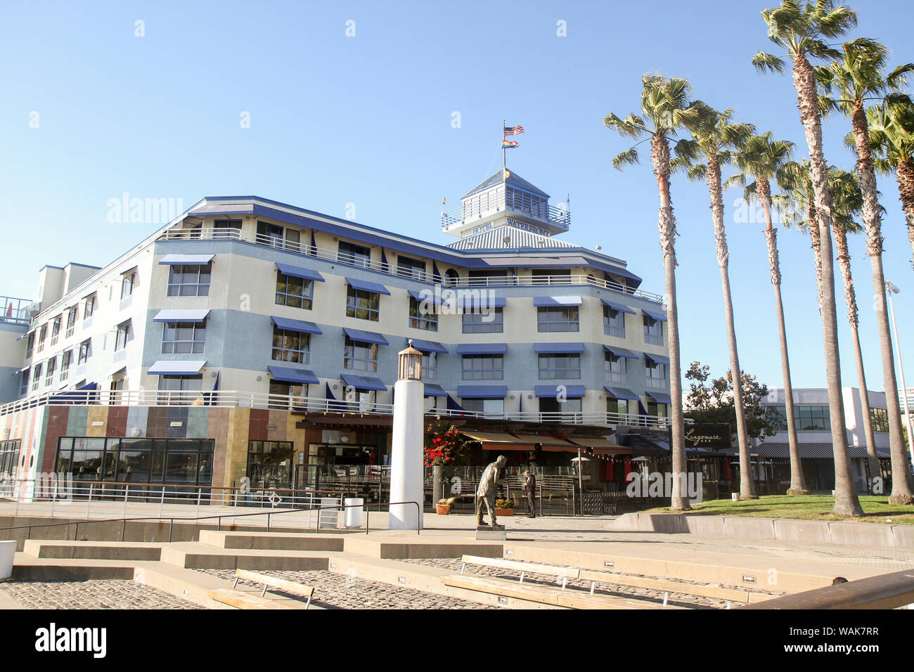 Waterfront Hotel, Jack London Square, Oakland, Californie, USA. Banque D'Images