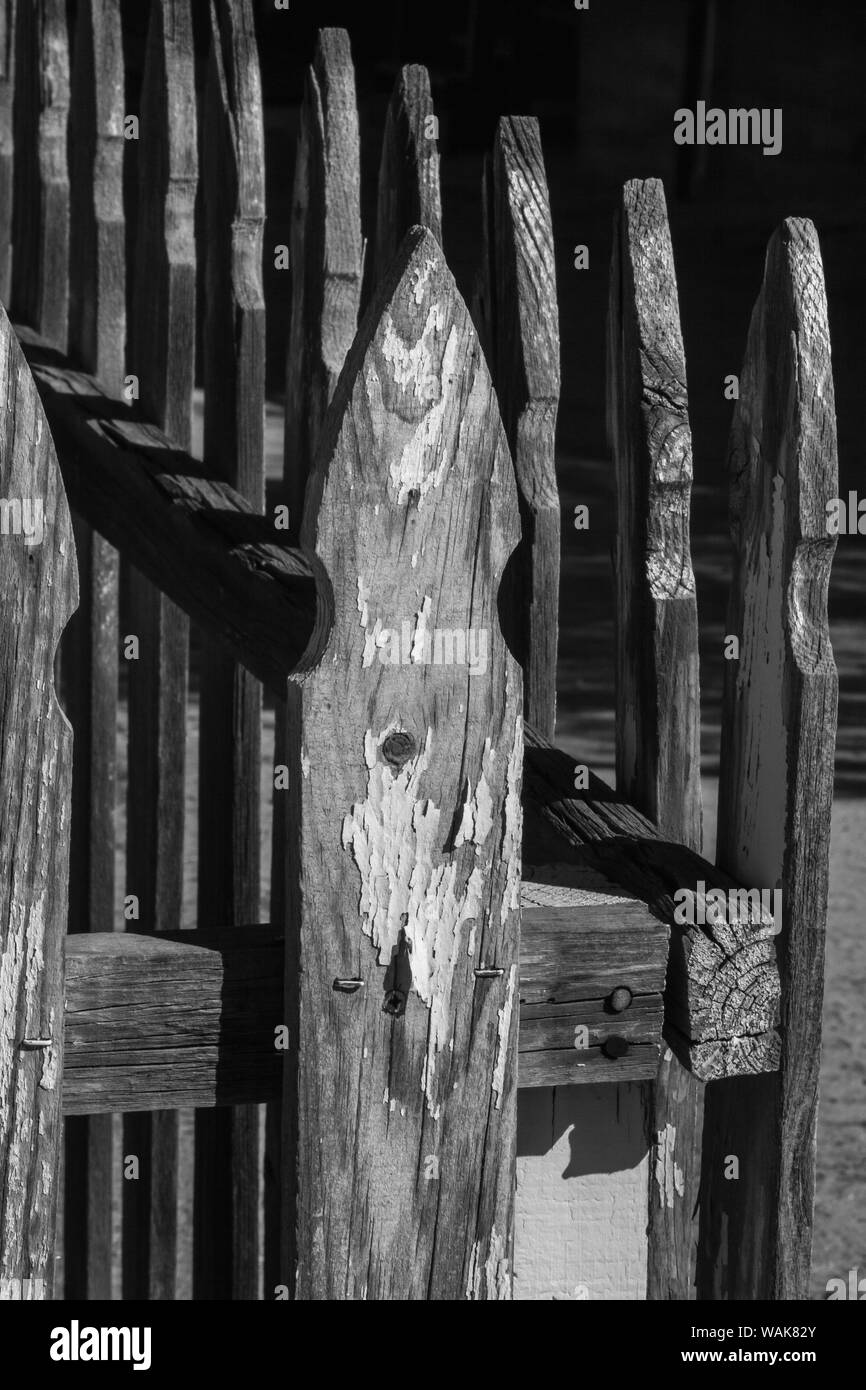 Vieux bois design, Californie Banque D'Images