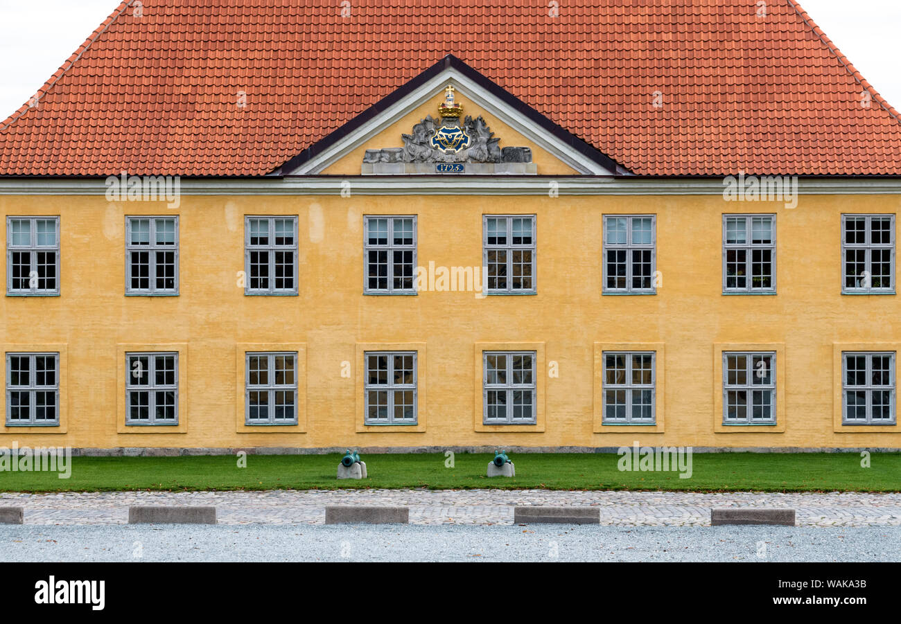 La maison du commandant - Kastellet dans l'une des forteresses les mieux conservées dans le Nord de l'Europe, Copenhague, Danemark Banque D'Images
