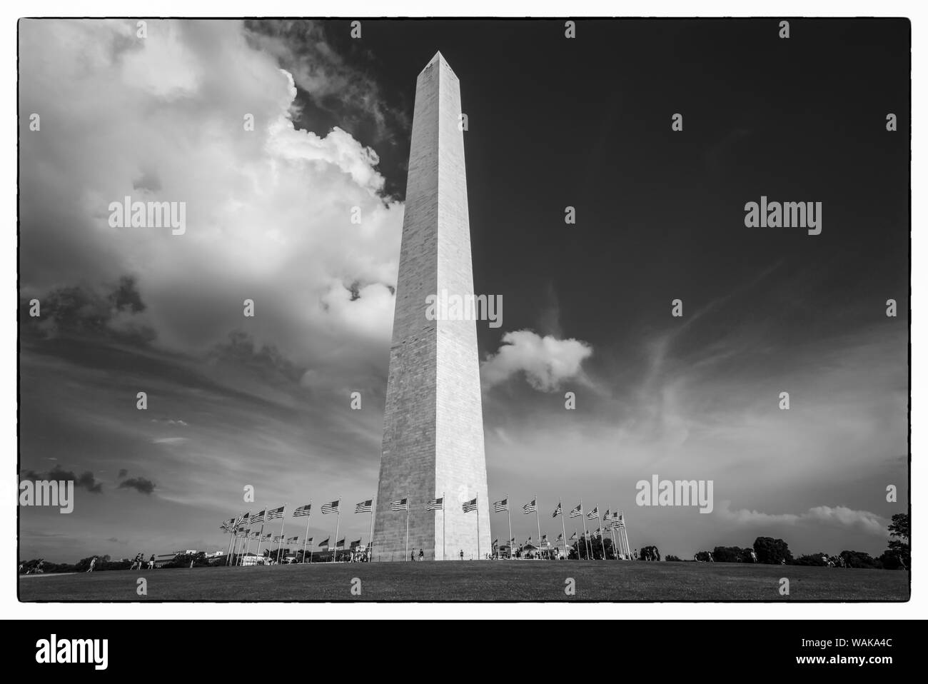 USA, Washington, D.C., National Mall, le Washington Monument Banque D'Images