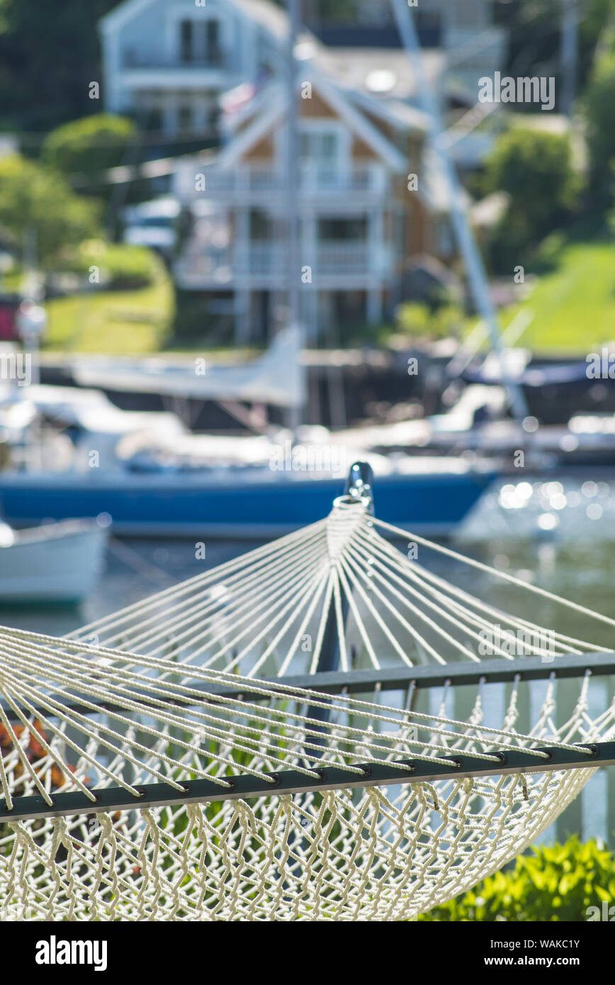 USA, Massachusetts, Cape Ann, Annisquam. Hamac Banque D'Images