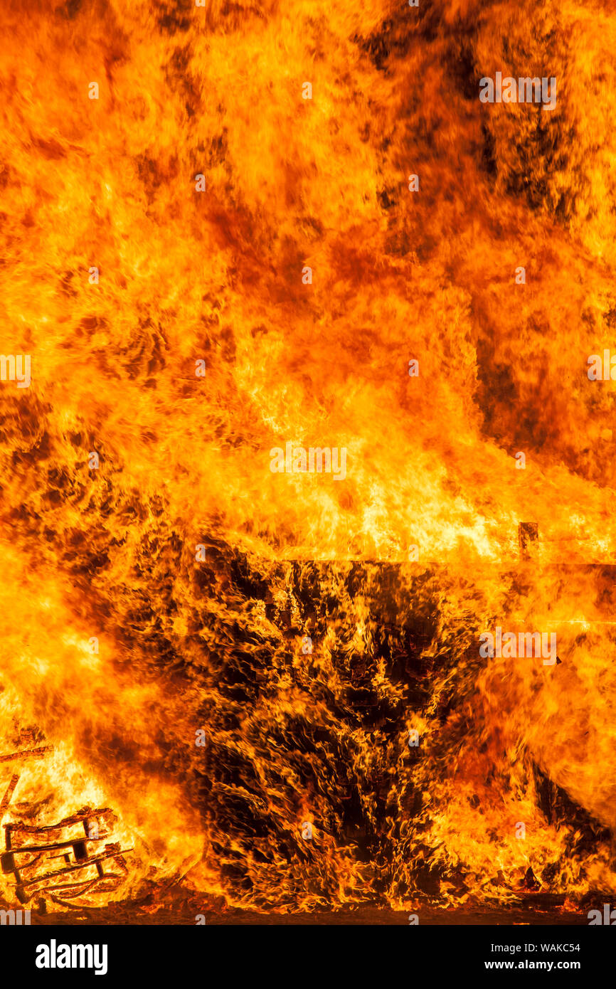 USA, Massachusetts, Cape Ann, Rockport. Quatrième de juillet Feu Banque D'Images