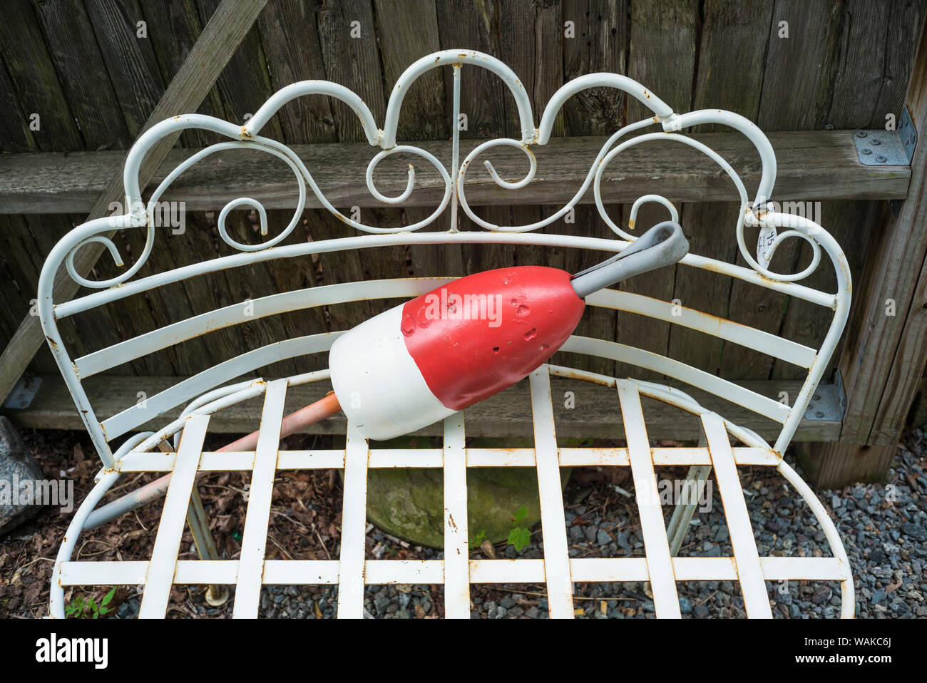 USA, Massachusetts, Cape Ann, Essex. Les bouées de homard Banque D'Images