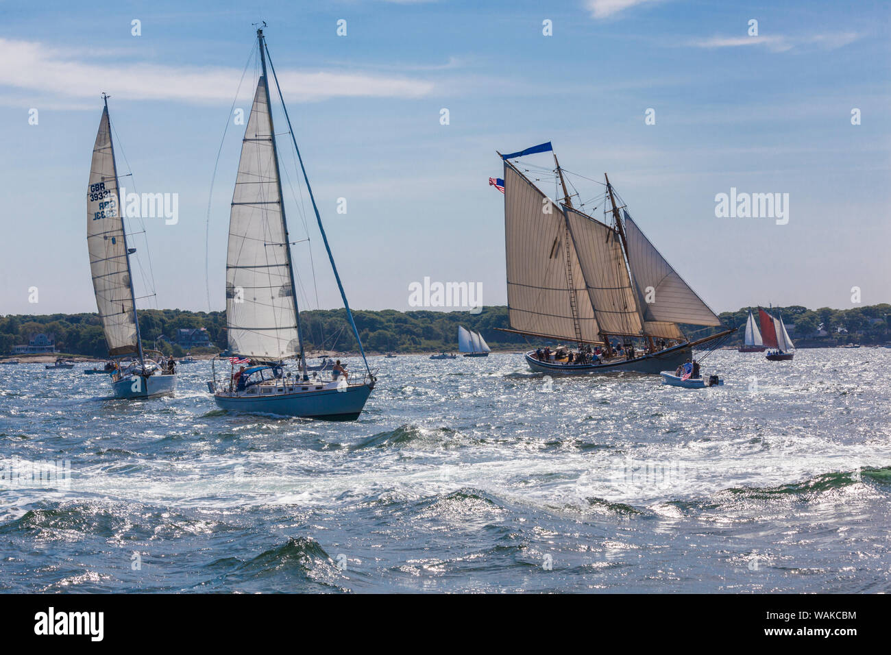 USA, Massachusetts, Cape Ann, Gloucester. Festival, les goélettes goélette Gloucester Banque D'Images