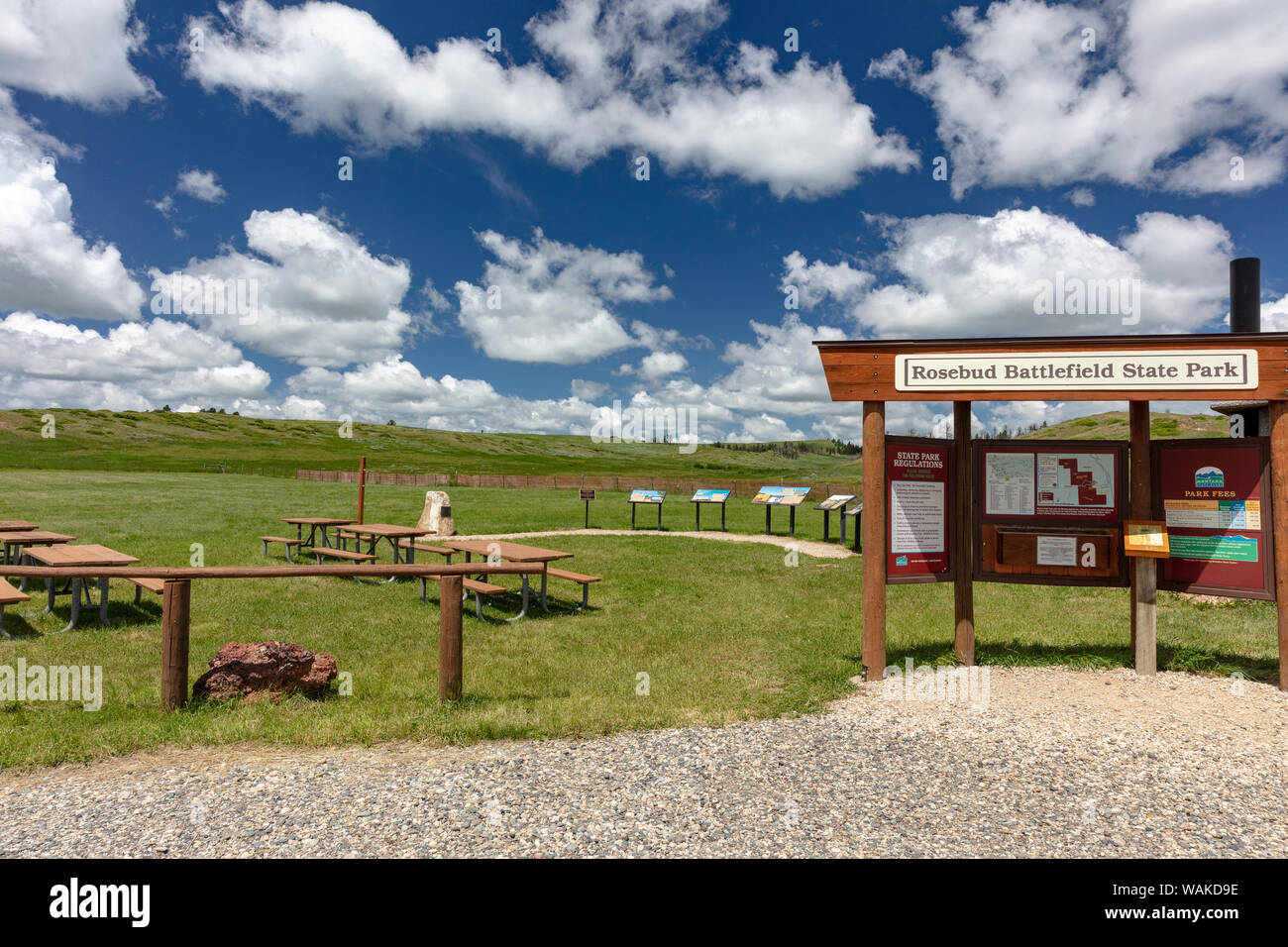 Rosebud Battlefield State Park près de Decker, Montana, USA Banque D'Images