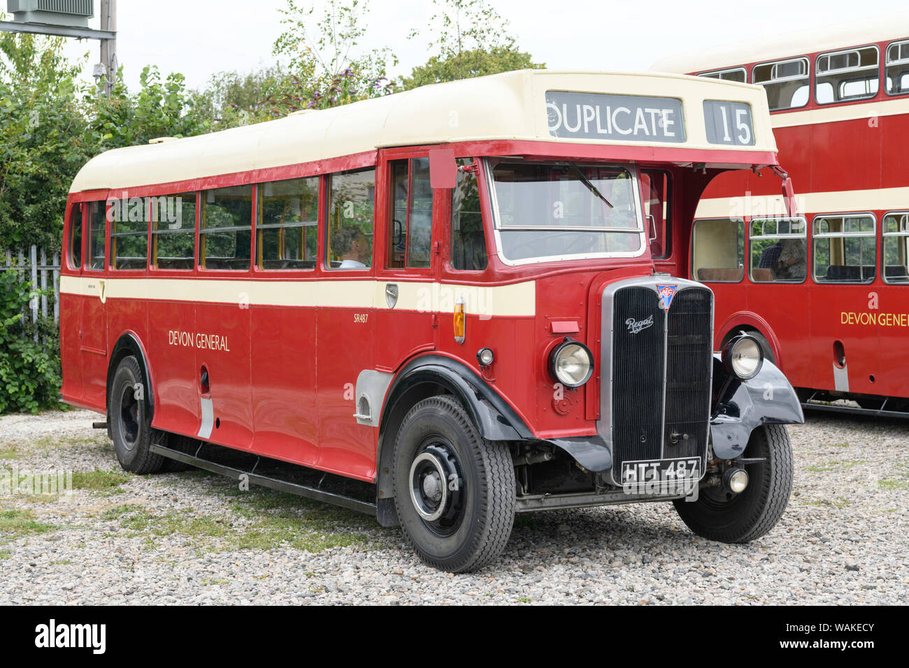 1946 AEC Regal Général Devon corps Weymann bus. Banque D'Images