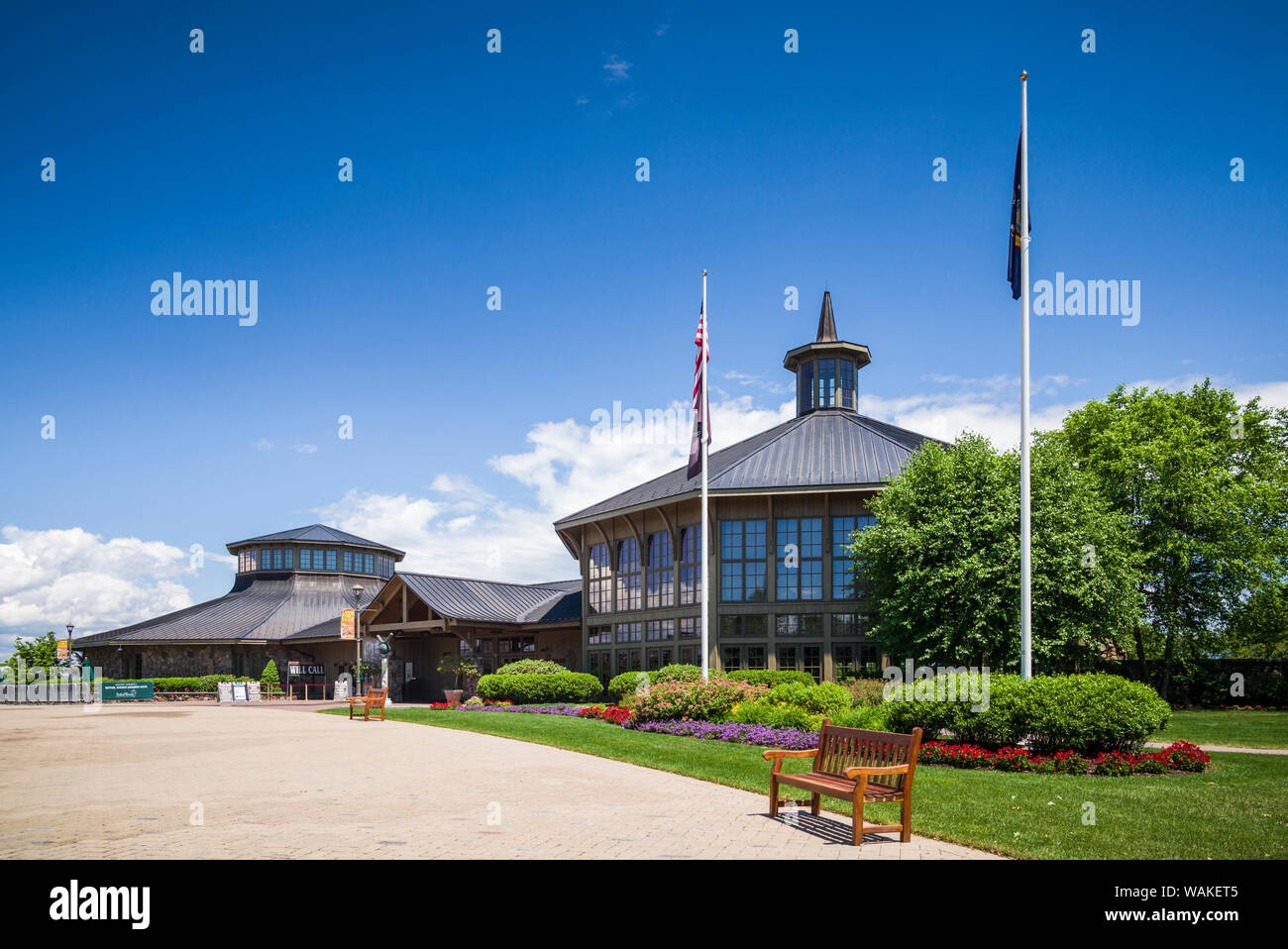 USA, New York, Bethel. Le musée au Bethel Woods. (Usage éditorial uniquement) Banque D'Images