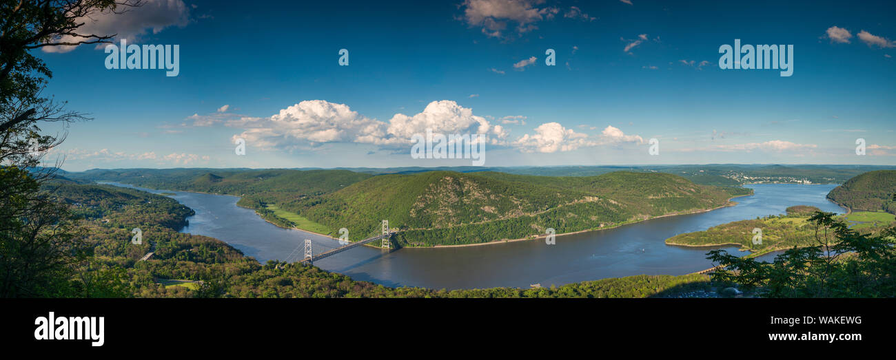 USA, New York, parc d'état de Bear Mountain. view du pont de Bear Mountain Banque D'Images