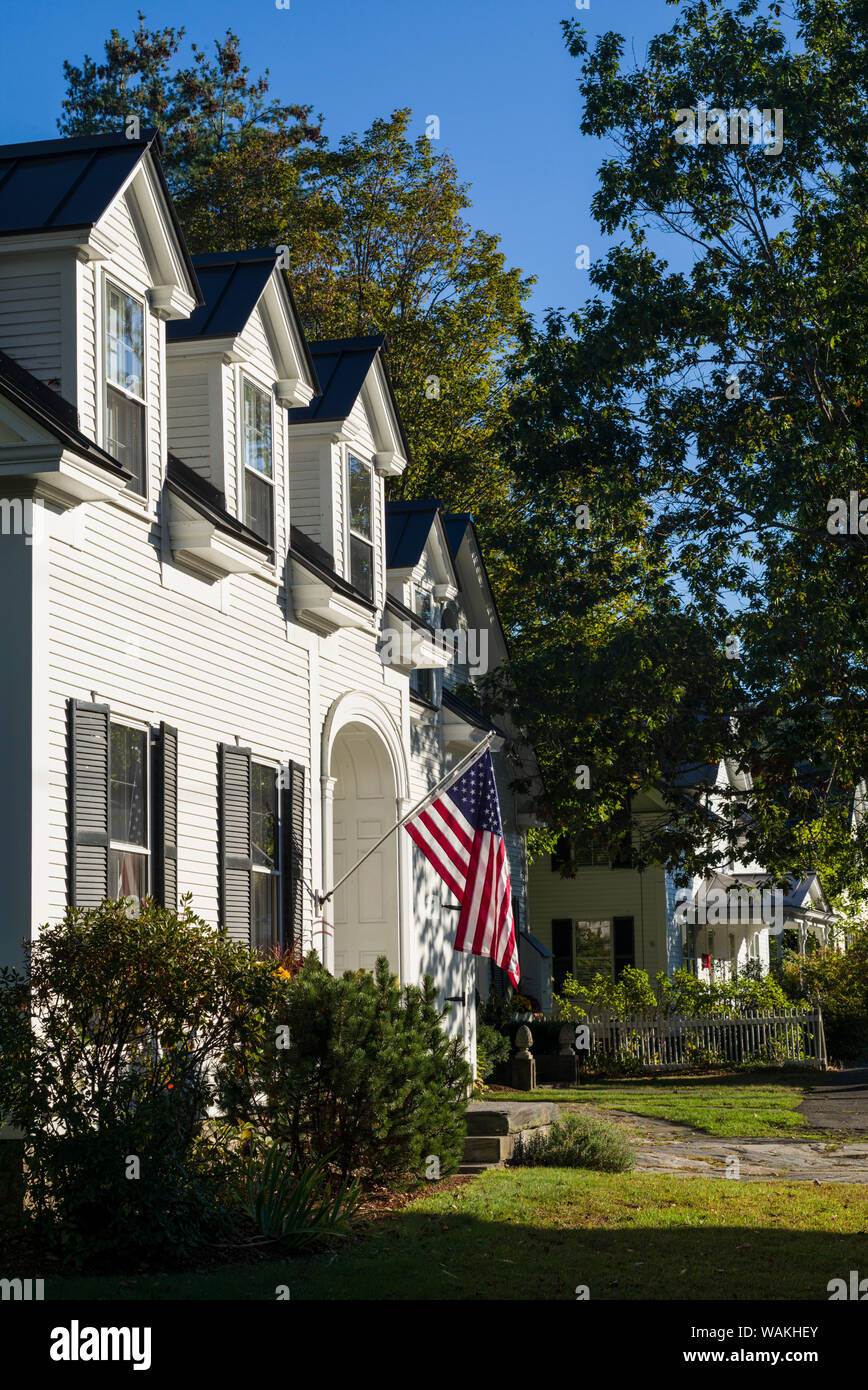 USA, New York, Woodstock. US flag Banque D'Images