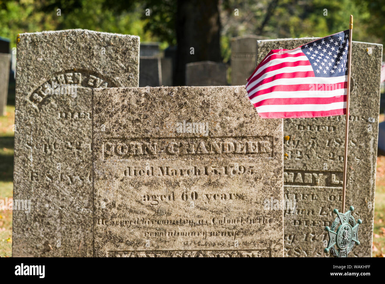 USA, New England, New York. Cimetière Banque D'Images