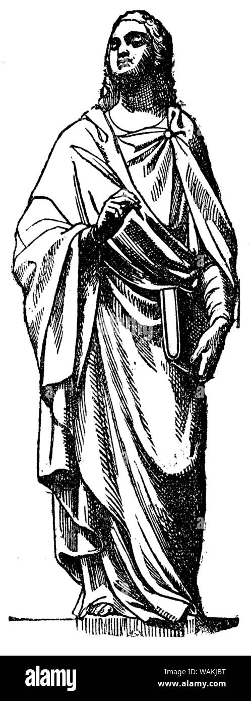 St Jean, apôtre et évangéliste, , (livre religieux, 1863) Banque D'Images