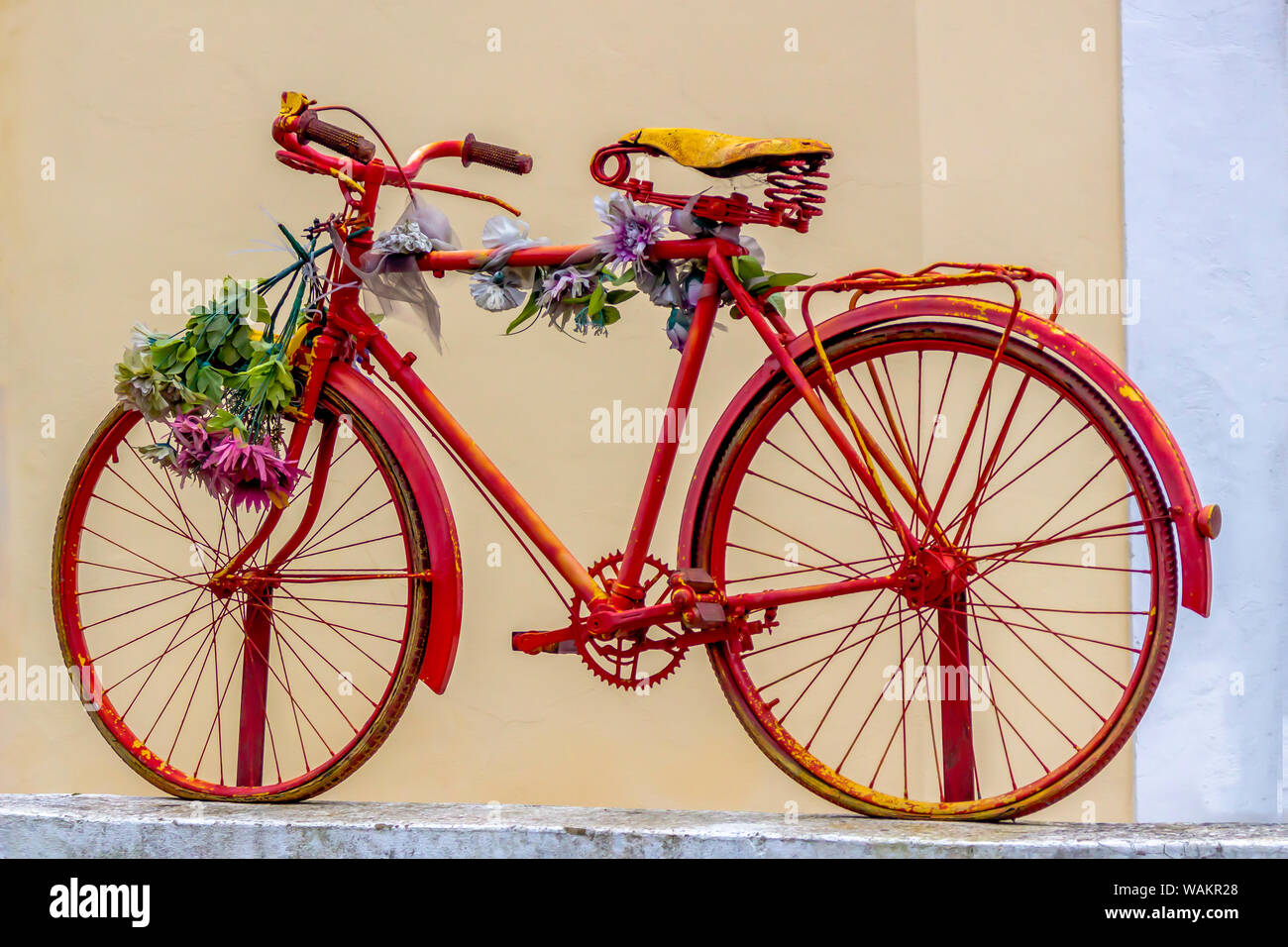 Vieux vélo, Portugal Banque D'Images