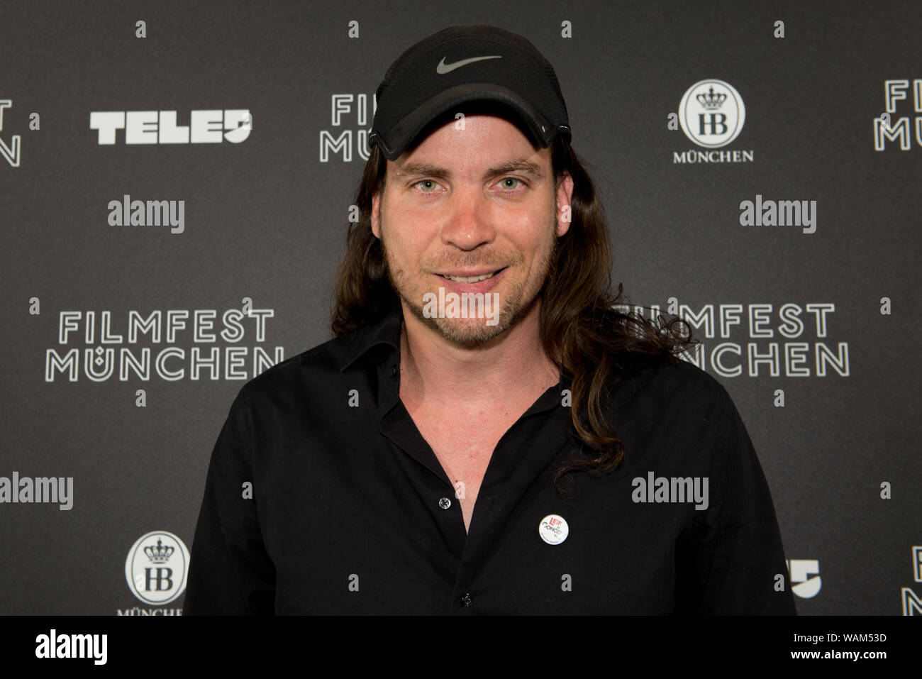 Le réalisateur Christian Klandt avant la projection de son film Leif en concert au Filmfest München 2019 Banque D'Images
