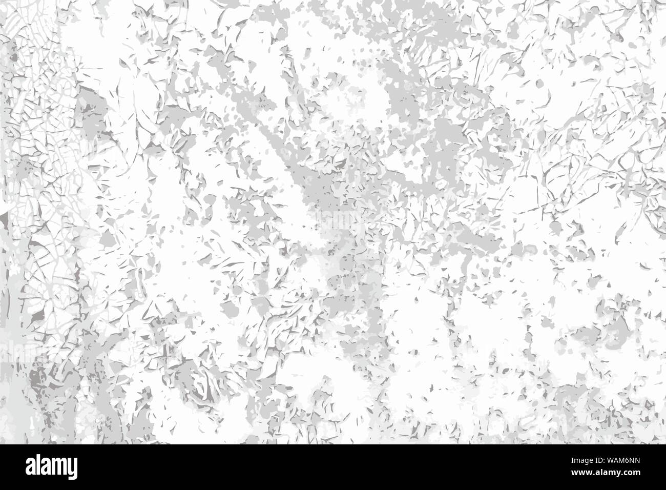 Grunge vector peinture fissurée texture background noir et blanc. Ttemplate overlay pour illustration. Illustration de Vecteur