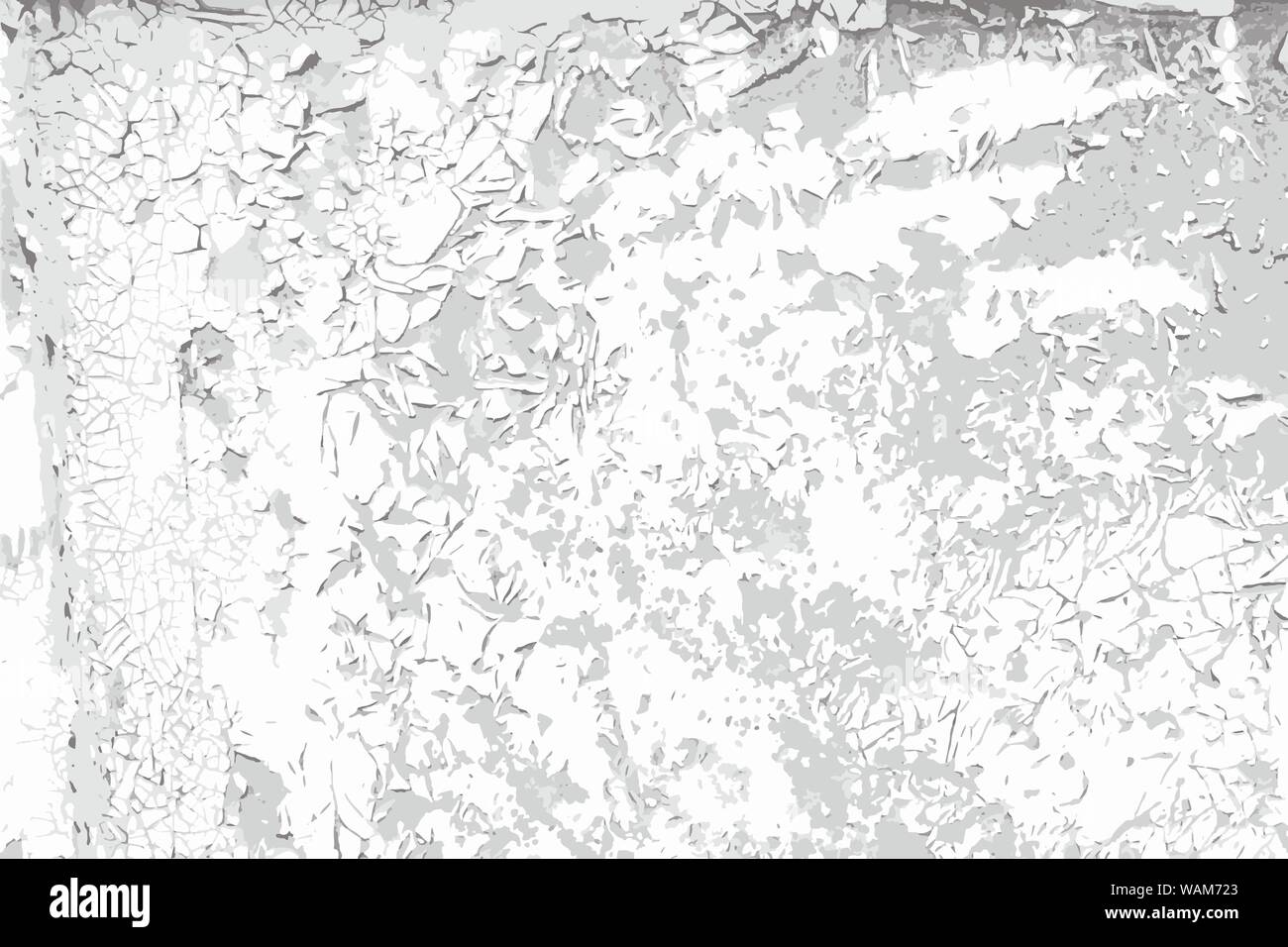 Peinture craquelée patiné noir et blanc vecteur texture background. Scratch Grunge modèle mur pour l'oeuvre d'incrustation. Illustration de Vecteur