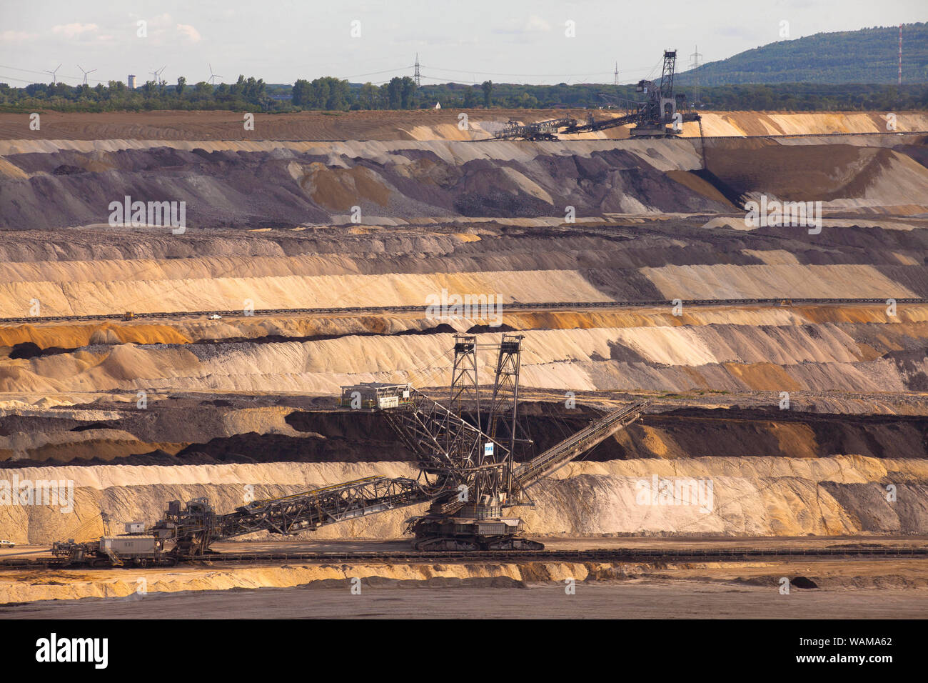 Inden mine de lignite à ciel ouvert près de Juelich, exploité par RWE Power AG, Rhénanie du Nord-Westphalie, Allemagne. Braunkohletagebau Inden bei Juelich, zu R Banque D'Images
