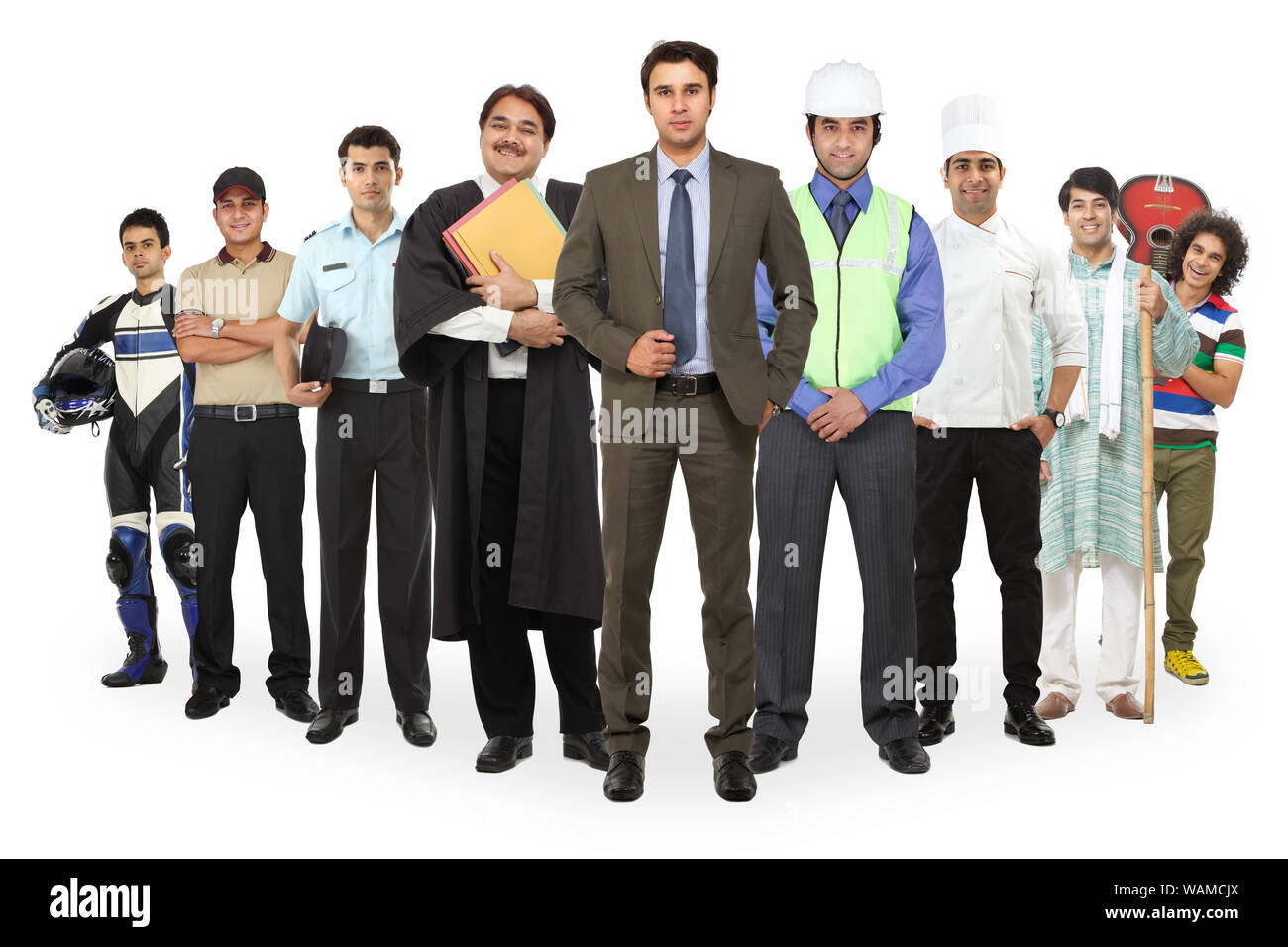 Groupe de professionnels ayant des professions différentes Banque D'Images