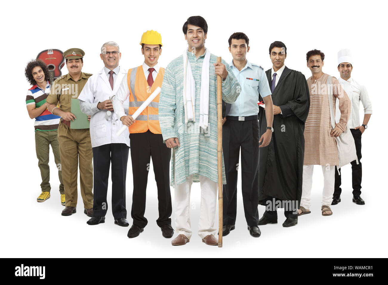 Groupe de professionnels ayant des professions différentes Banque D'Images