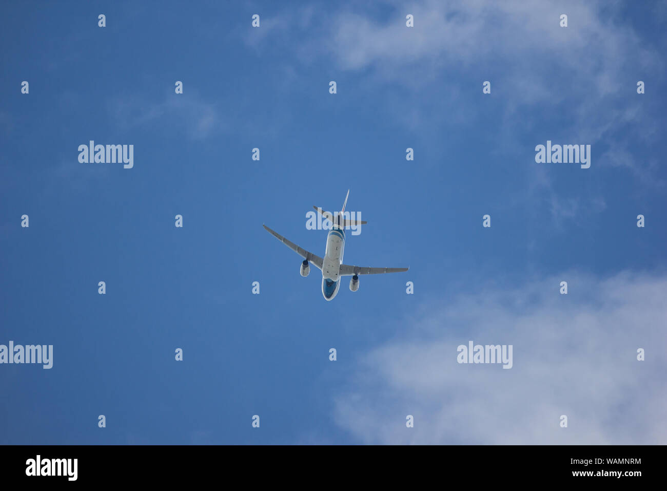 Chiang Mai, Thaïlande - 19 août 2019 : HS-PPO Airbus A320-200 de Bangkok Airways. Décoller de l'aéroport de Chiangmai à Phuket. Banque D'Images