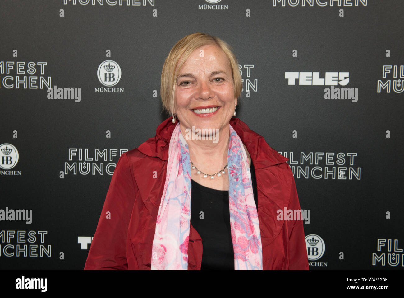 Directeur Brigitte Bermann vu avant la projection de Hugh Häfners après la tombée de la nuit au Filmfest München 2019 Banque D'Images
