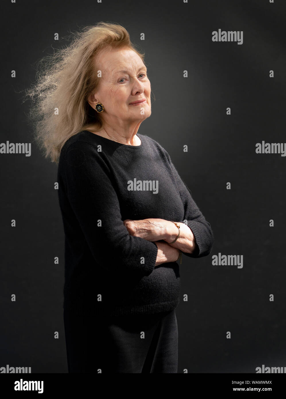 Edinburgh, Écosse, Royaume-Uni. 21 août 2019. Annie Erneaux au Edinburgh International Book Festival 2019. Roman d'Annie Erneaux les années sont un mémoire collectif de France d'après-guerre du point de vue de la classe moyenne inférieure. Iain Masterton/Alay Live News. Banque D'Images