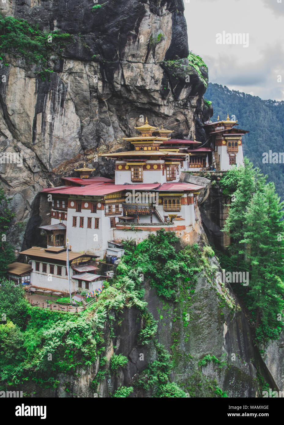 Nid du tigre - monastère de Taktsang Banque D'Images