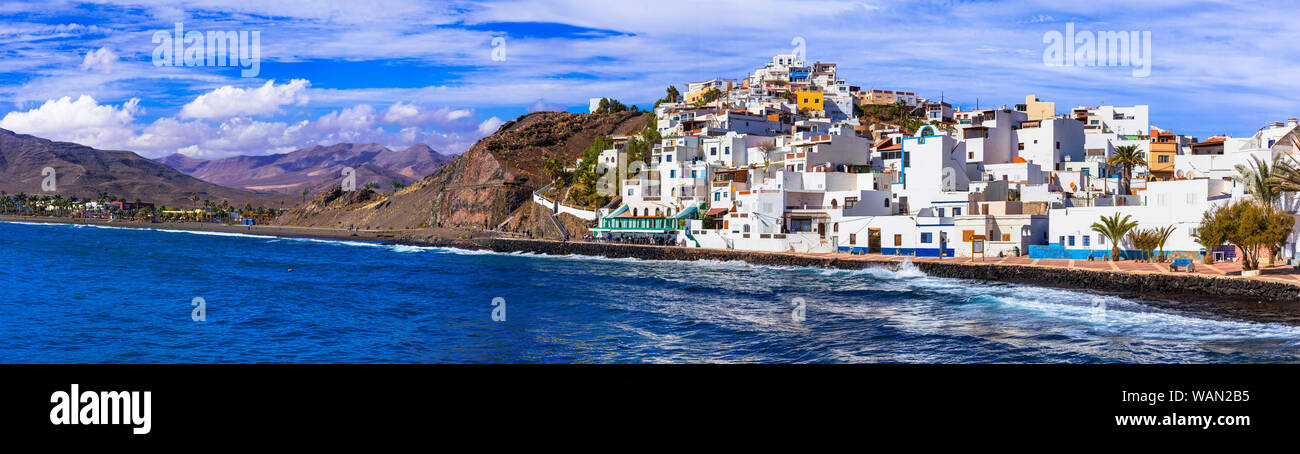 Belle de l'île de Fuerteventura, Las Playitas Village. Îles Canaries Banque D'Images