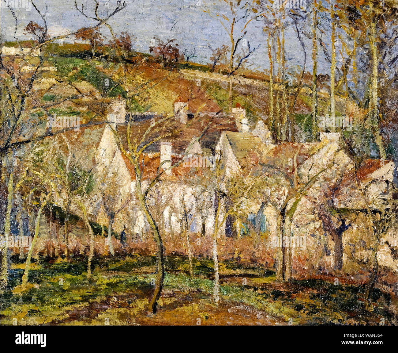 Gustave Cariot Les Toits Rouges Camille pissarro toits rouges Banque de photographies et d’images à ...