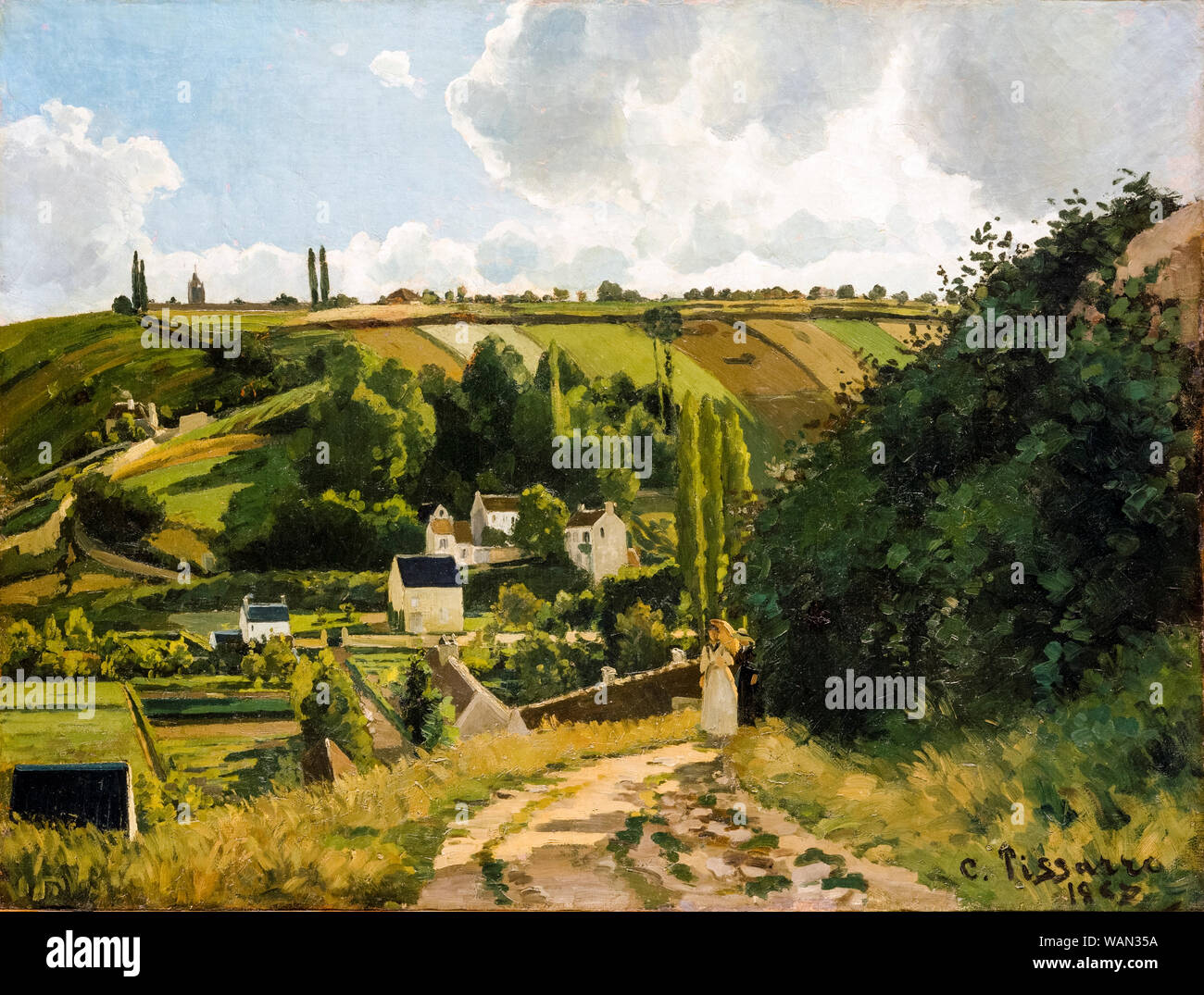 Camille Pissarro, la peinture de paysages, Jalais Hill, Pontoise, 1867 Banque D'Images