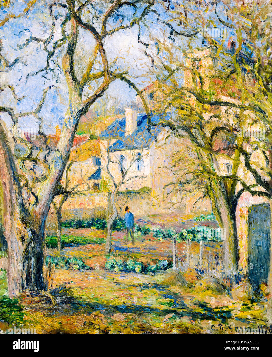 Camille Pissarro, potager, peinture, 1878 Banque D'Images
