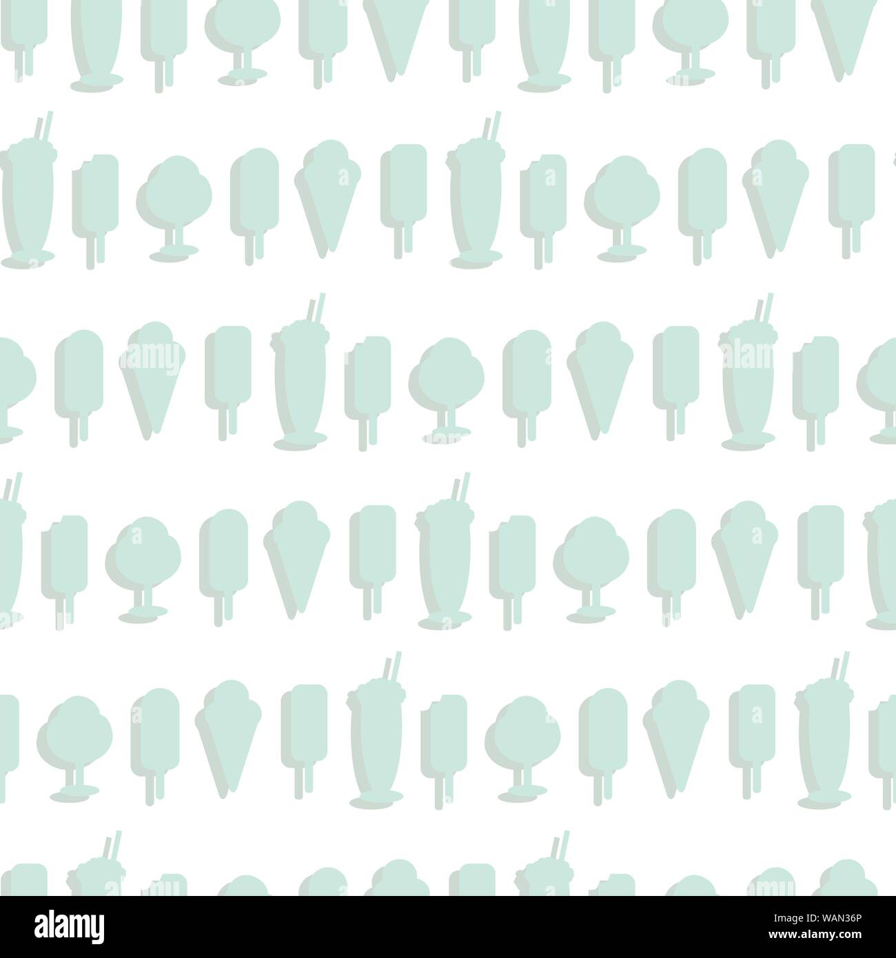 Des glaces menthe pâle motif transparent vecteur Illustration de Vecteur