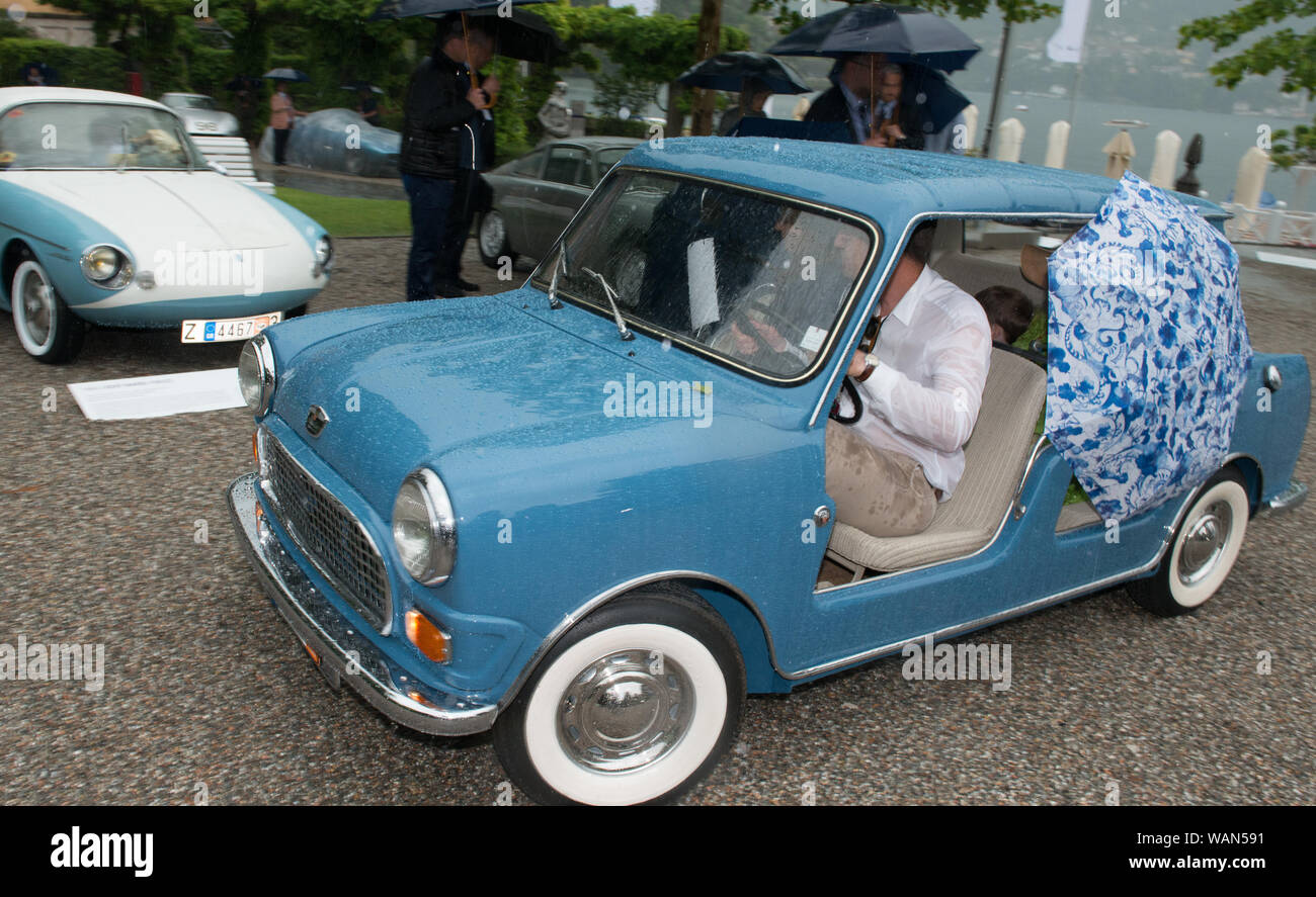 Austin 7 850 Voiture Plage vu à l'aire publique d'Eleganza villa d'Este 2019 Banque D'Images