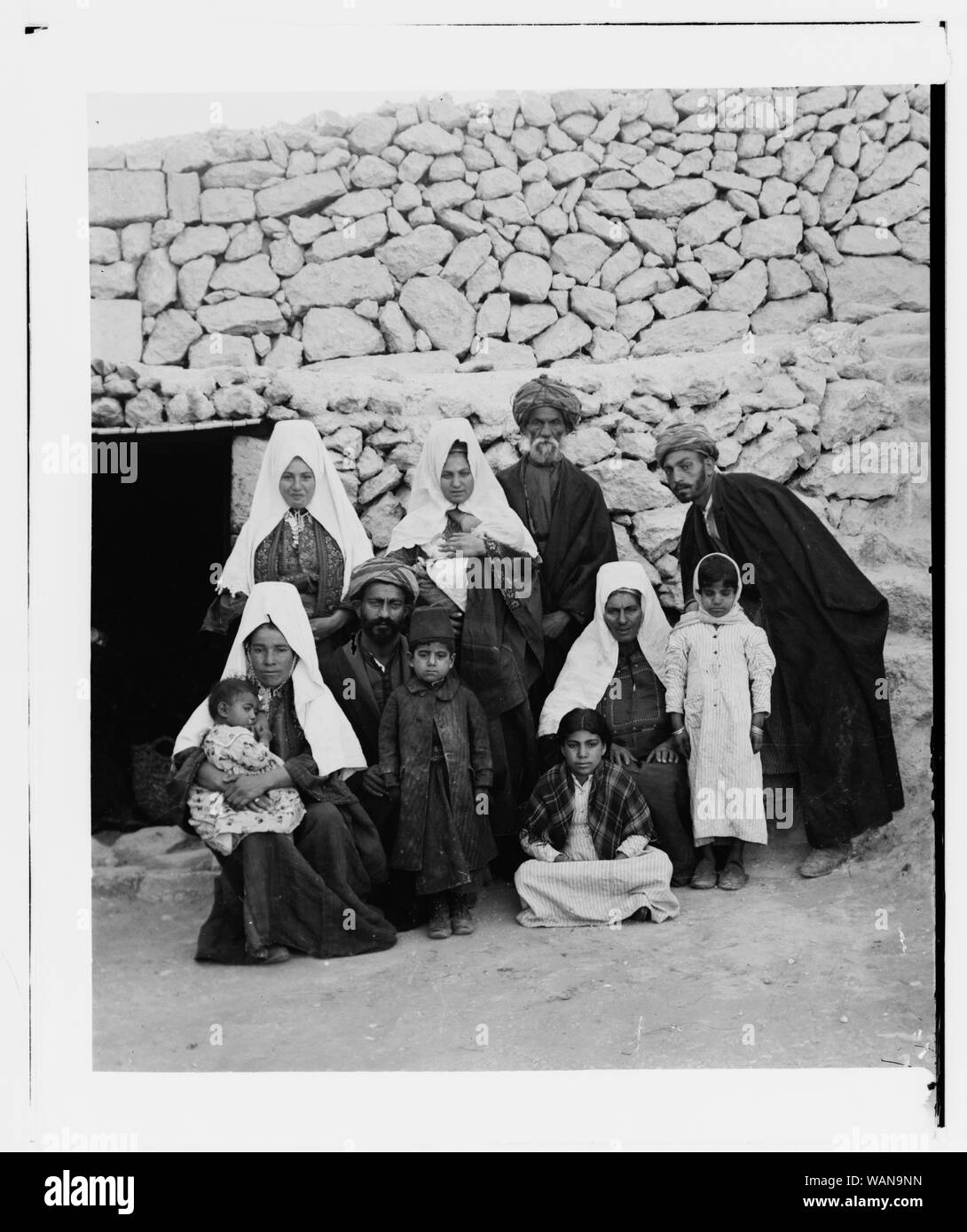 Costumes, les personnages, etc. la famille de Bethléem Banque D'Images