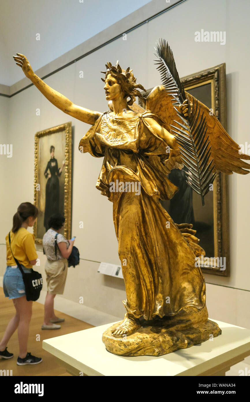 Le Metropolitan Museum of Art est une attraction touristique populaire sur le Museum Mile, New York City, USA Banque D'Images