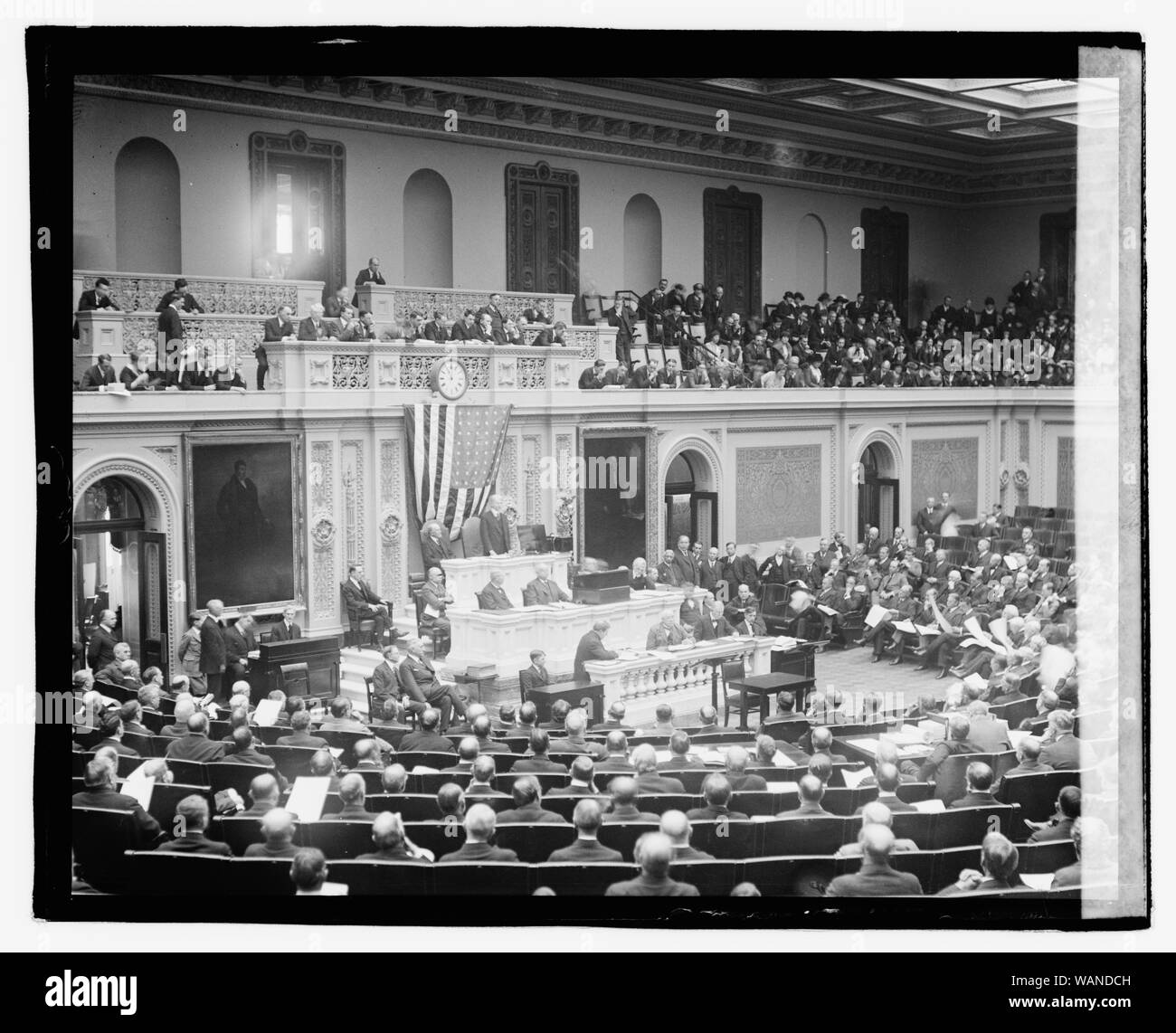 Compter les voix electorial, 1921 2/9/21 Banque D'Images