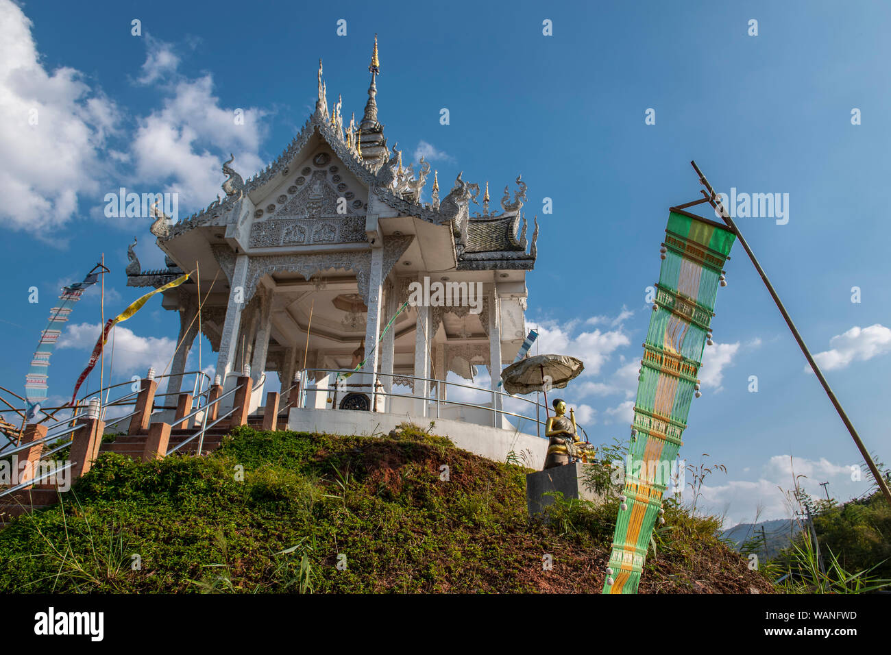 Sanctuaire bouddhiste dans le nord de la Thaïlande Banque D'Images