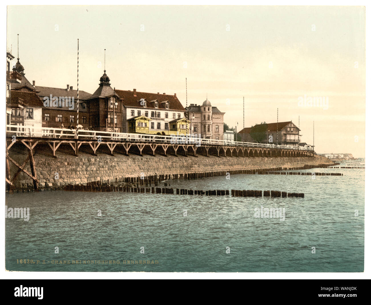 Cranz, près de Königsberg, en Prusse orientale, l'Allemagne (c.-à-d Kaliningradskai︠a︡ oblastʹ, Kaliningrad, Russie) Banque D'Images