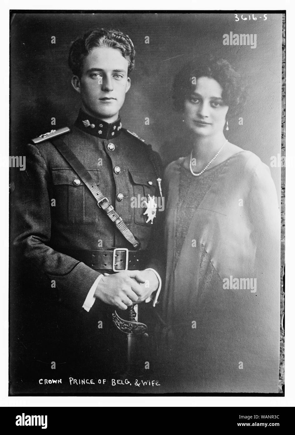 Le Prince de Belg. [C.-à-d., Belgique] et la femme Banque D'Images