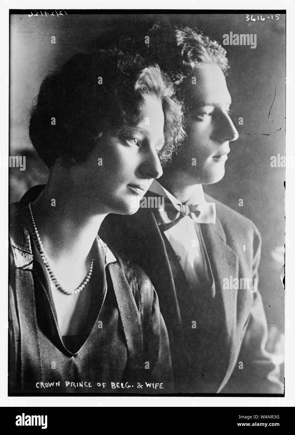 Le Prince de Belg. [C.-à-d,Belgique] et la femme Banque D'Images