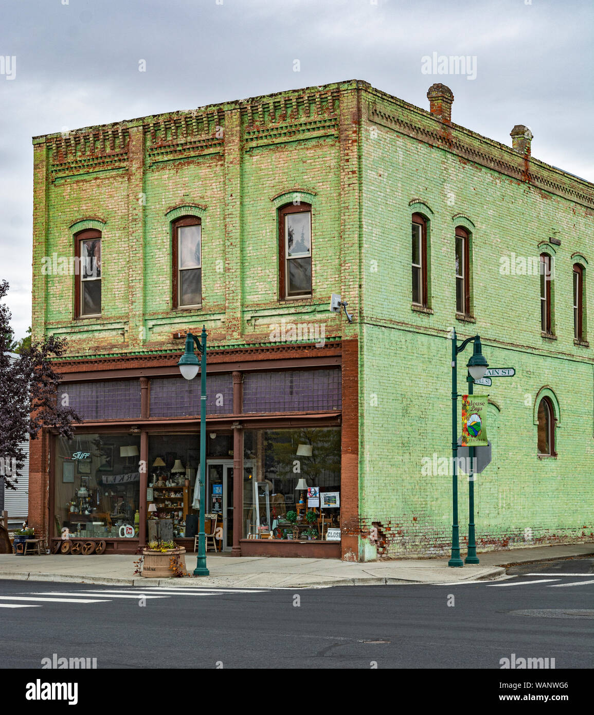 Washington, Région de Palouse, Ville de Palouse, Main Street Historic District Banque D'Images