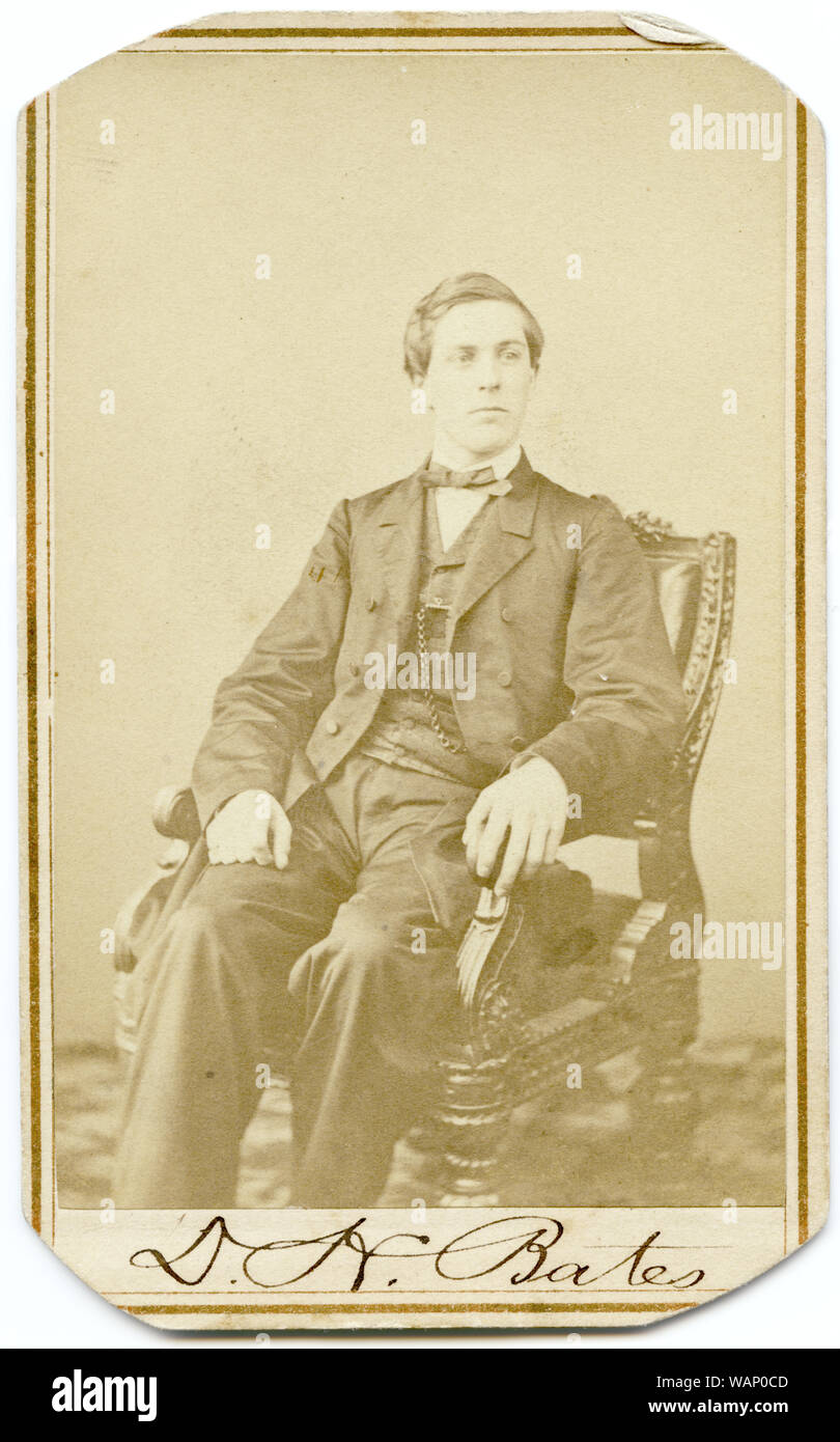 D. H. Bates / photographié par Philp & Solomons' Metropolitan Gallery, 332 Pennsylvania Avenue, Washington, D.C. Banque D'Images