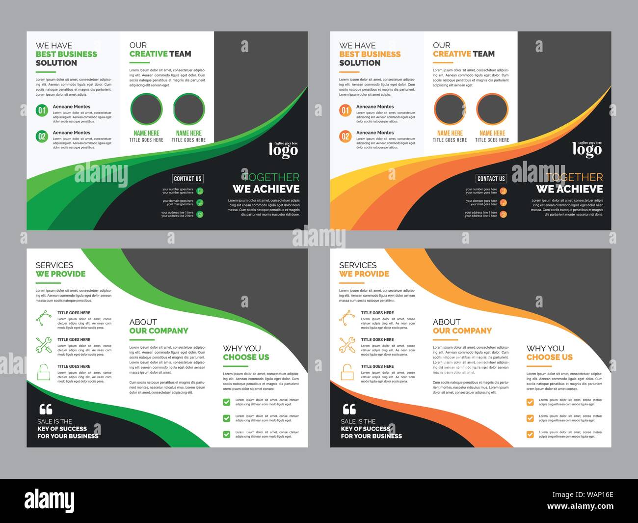 Brochure modèle pour tout type d'utilisation professionnelle Illustration de Vecteur