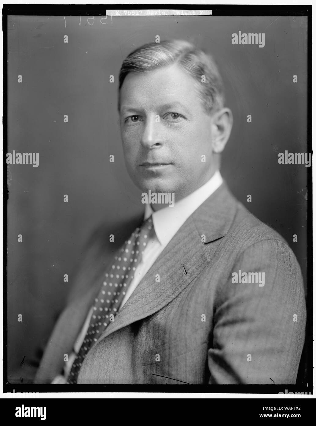 DAVIS, DWIGHT F. Banque D'Images