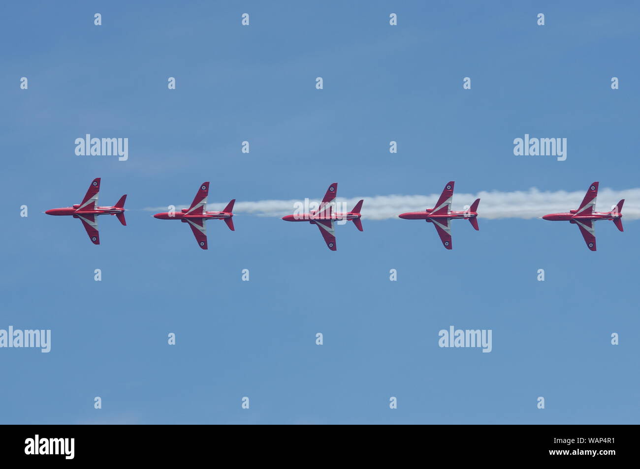 Royal Air Force britannique, des flèches rouges, l'équipe de formation de voltige aérienne de Chicago et de l'eau Show, 2019 Banque D'Images