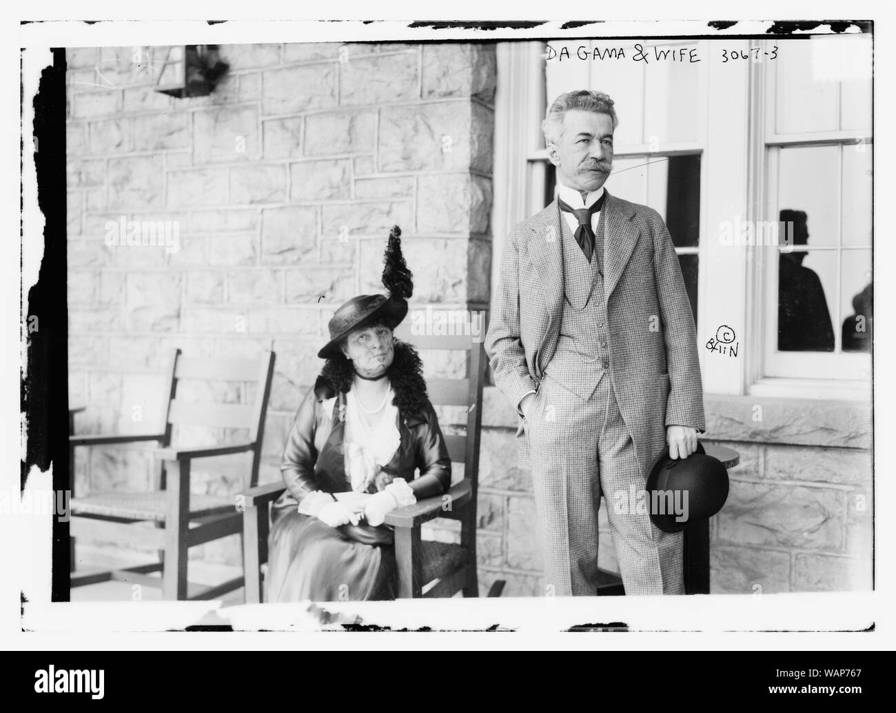 Da Gama & femme Banque D'Images