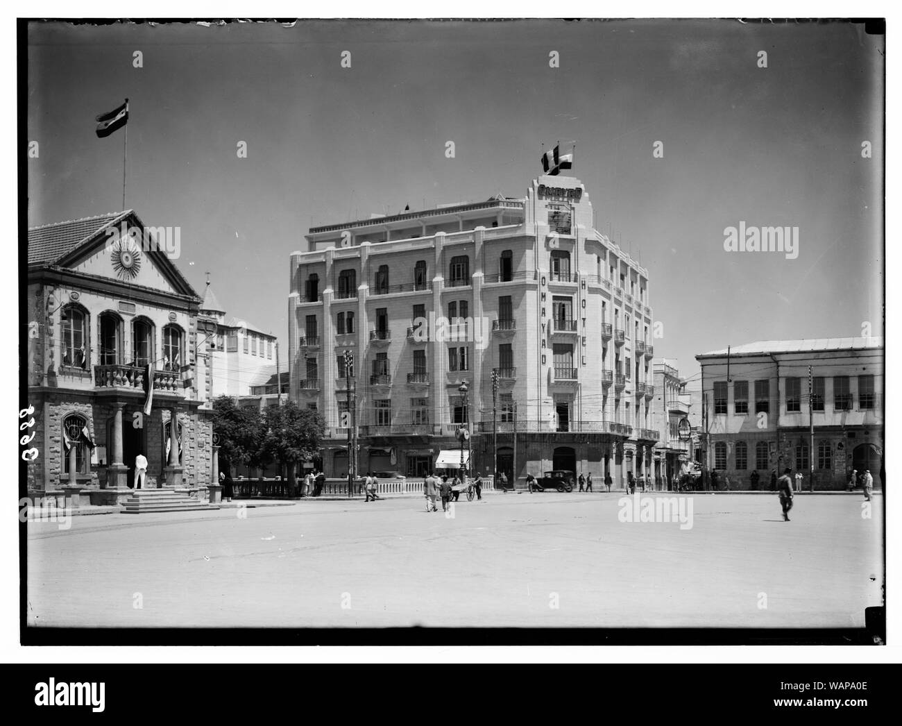Damas et ses environs. Damas. L'hôtel Omyad. Face à la place de la ville Banque D'Images