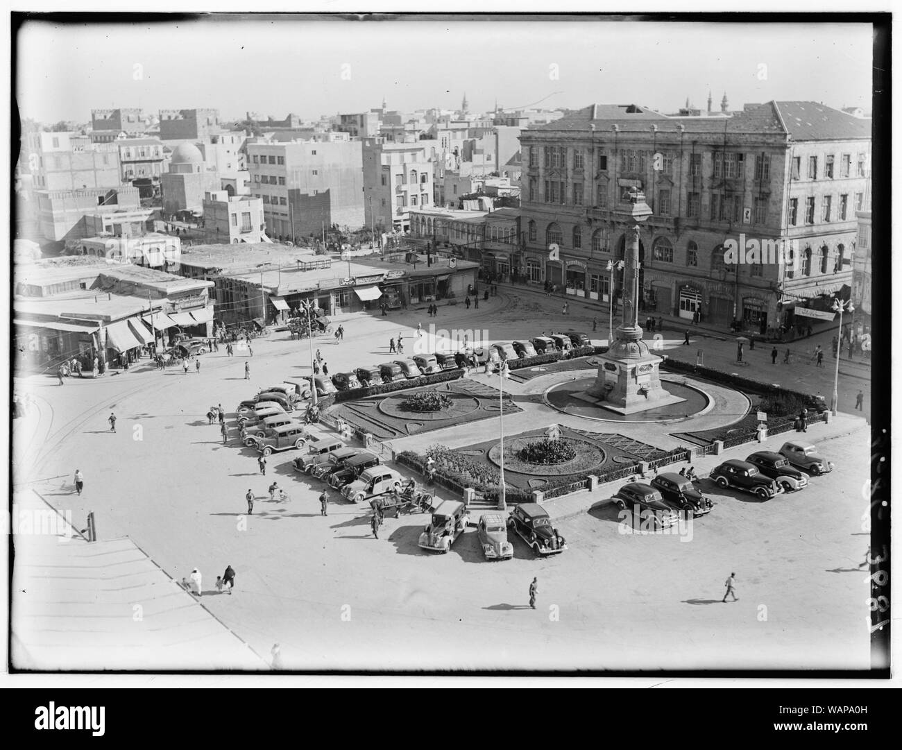 Damas et ses environs. Damas. L'une des places de la ville Banque D'Images
