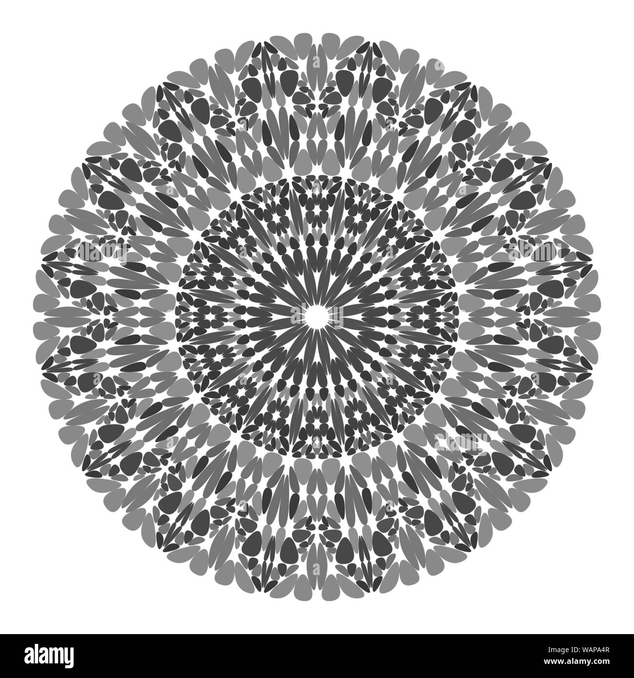 Floral mandala design - abstract vector design graphique circulaire Illustration de Vecteur