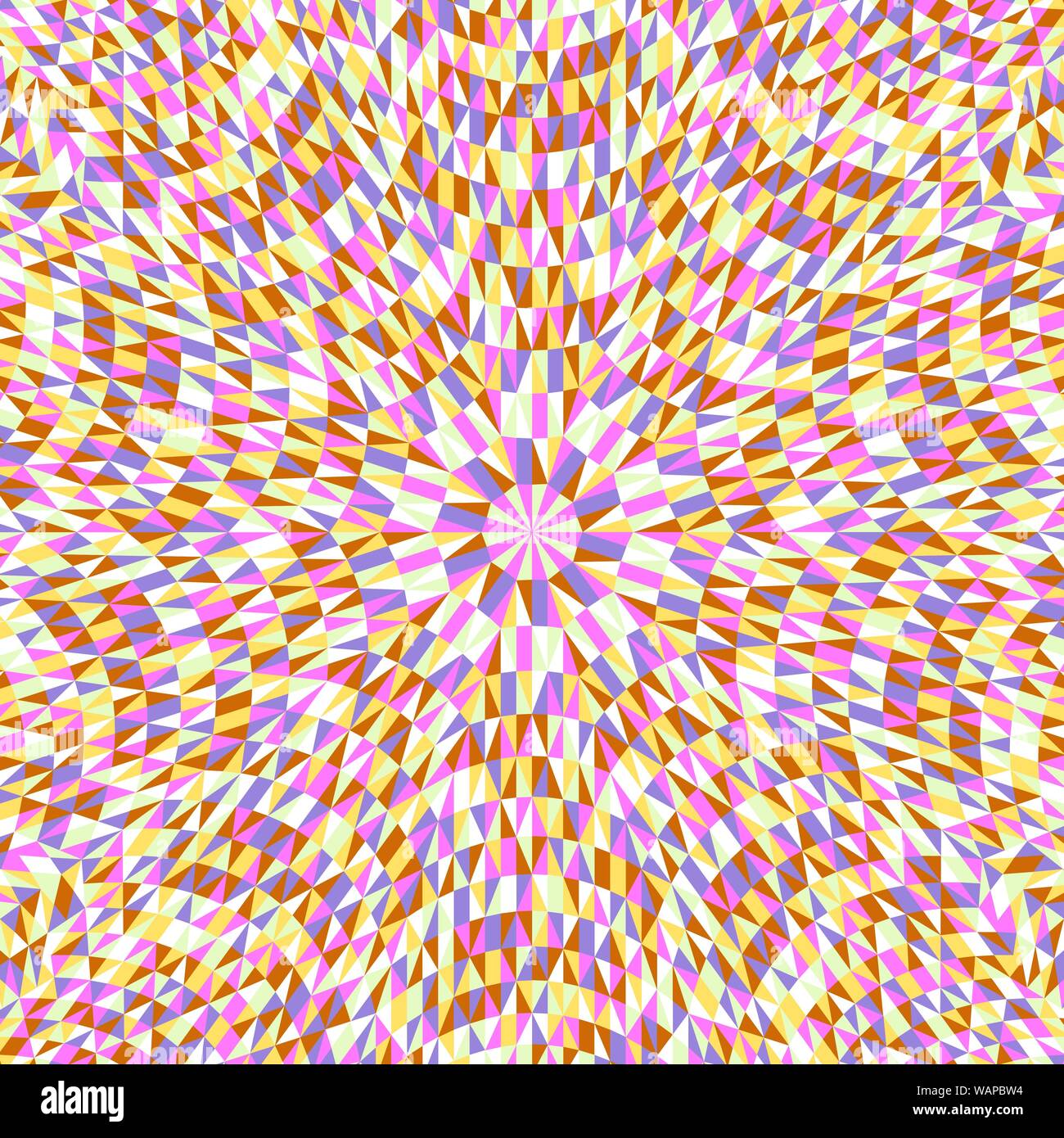 Modèle polygonal géométriques hypnotique fond mosaïque colorée - conception d'illustration vectorielle Résumé psychédélique Illustration de Vecteur